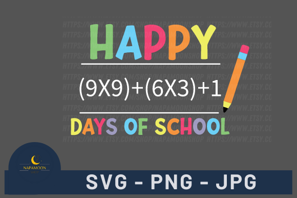 Math Formula 100 Days of School SVG Review