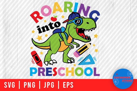 Roaring in Preschool T-Rex SVG: An Embroidery Review